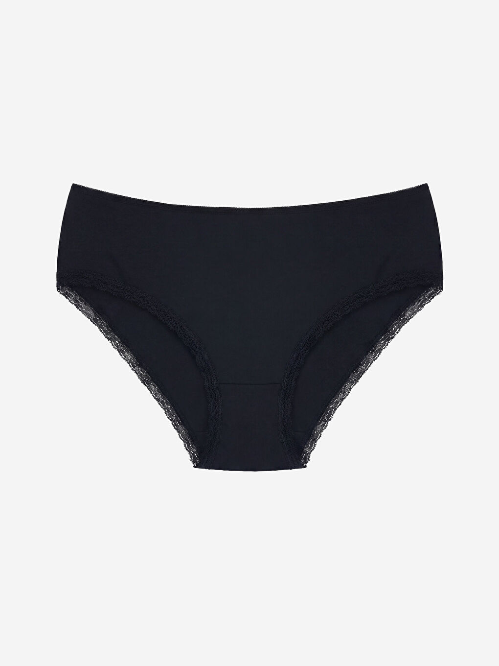 Siyah Dantel Detaylı Hipster Külot