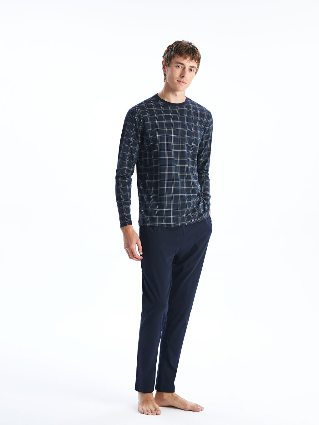 Ensemble de Pyjama Écossais Régulier pour Hommes