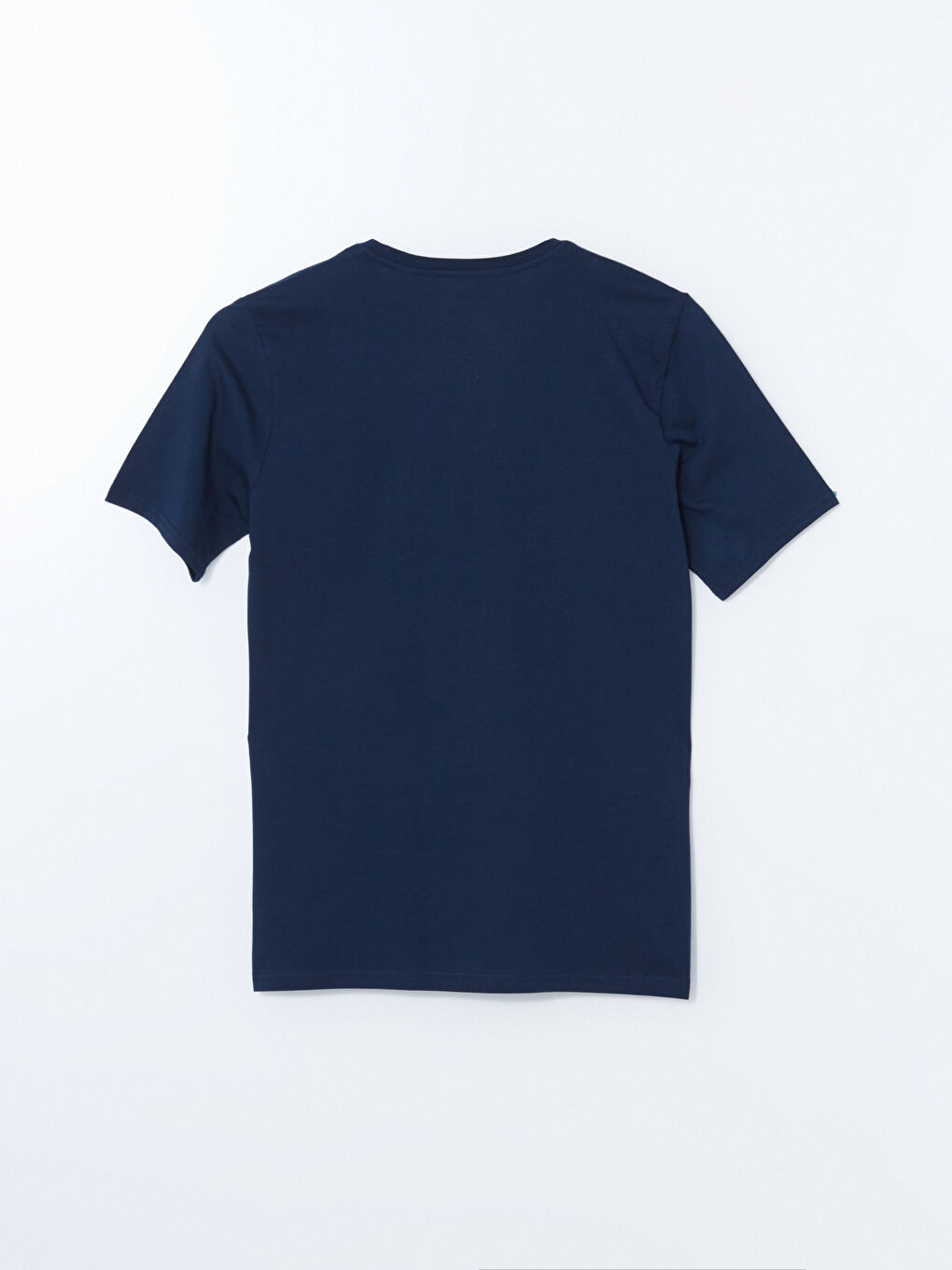 Lacivert Bisiklet Yaka Garfield Baskılı Erkek Pijama Üst-1