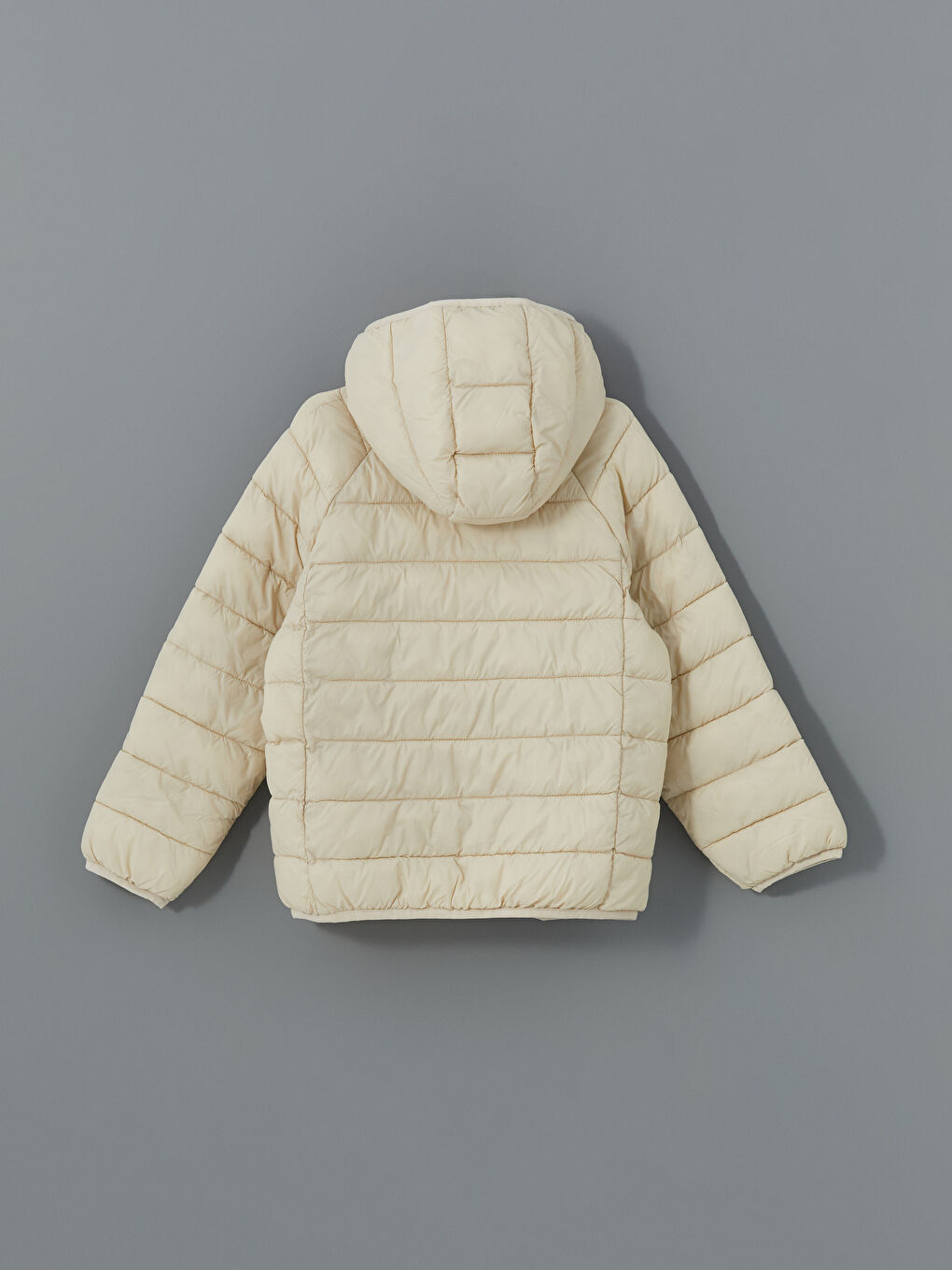 Kapüşonlu Kız Çocuk Şişme Mont-2