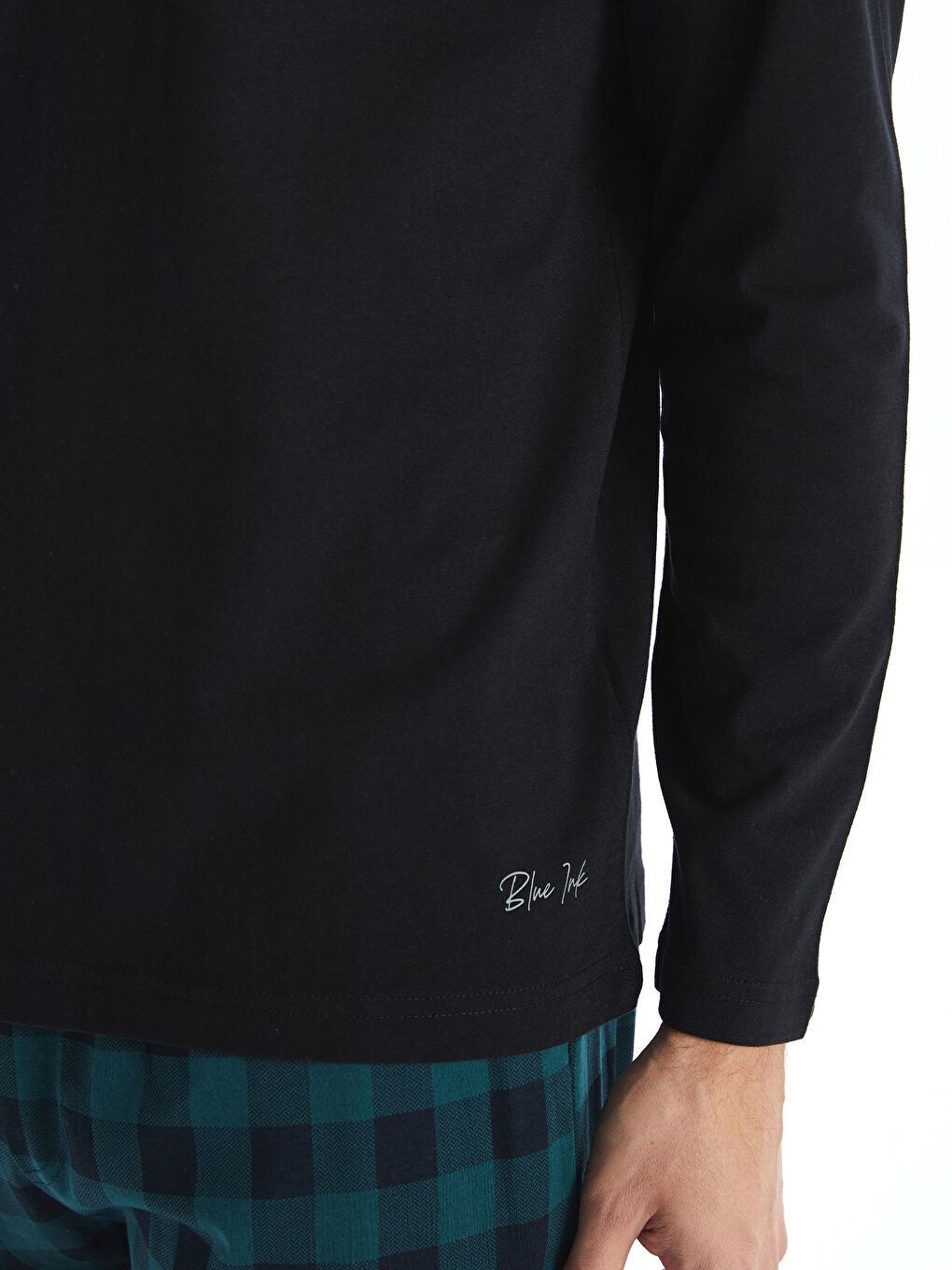Crew Neck Long Sleeve Men's Pyjama Top -S50465Z8-CVL