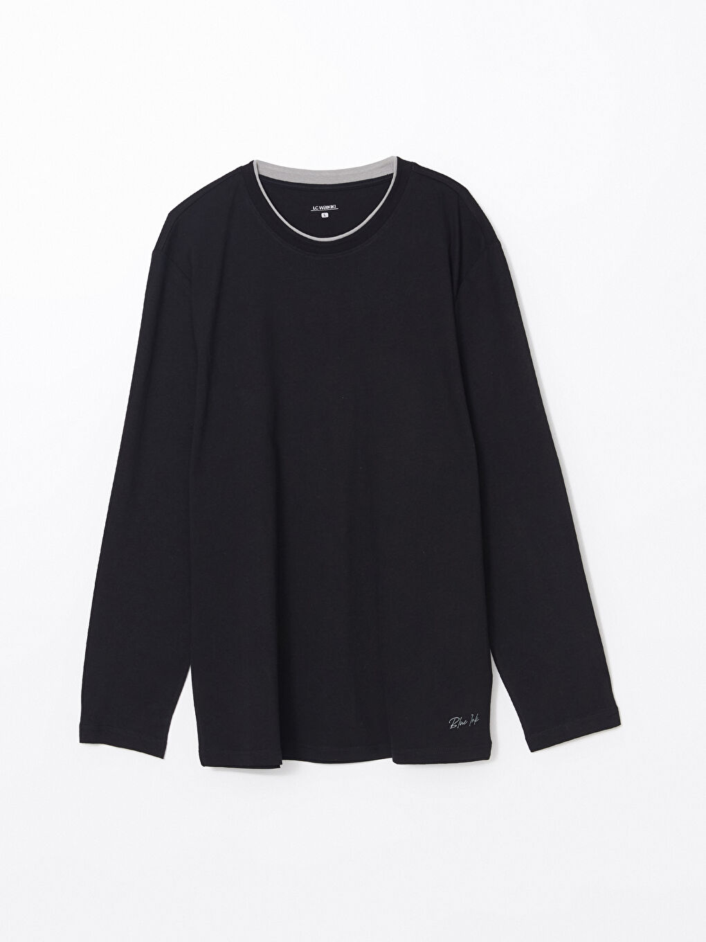 Crew Neck Long Sleeve Men's Pyjama Top -S50465Z8-CVL
