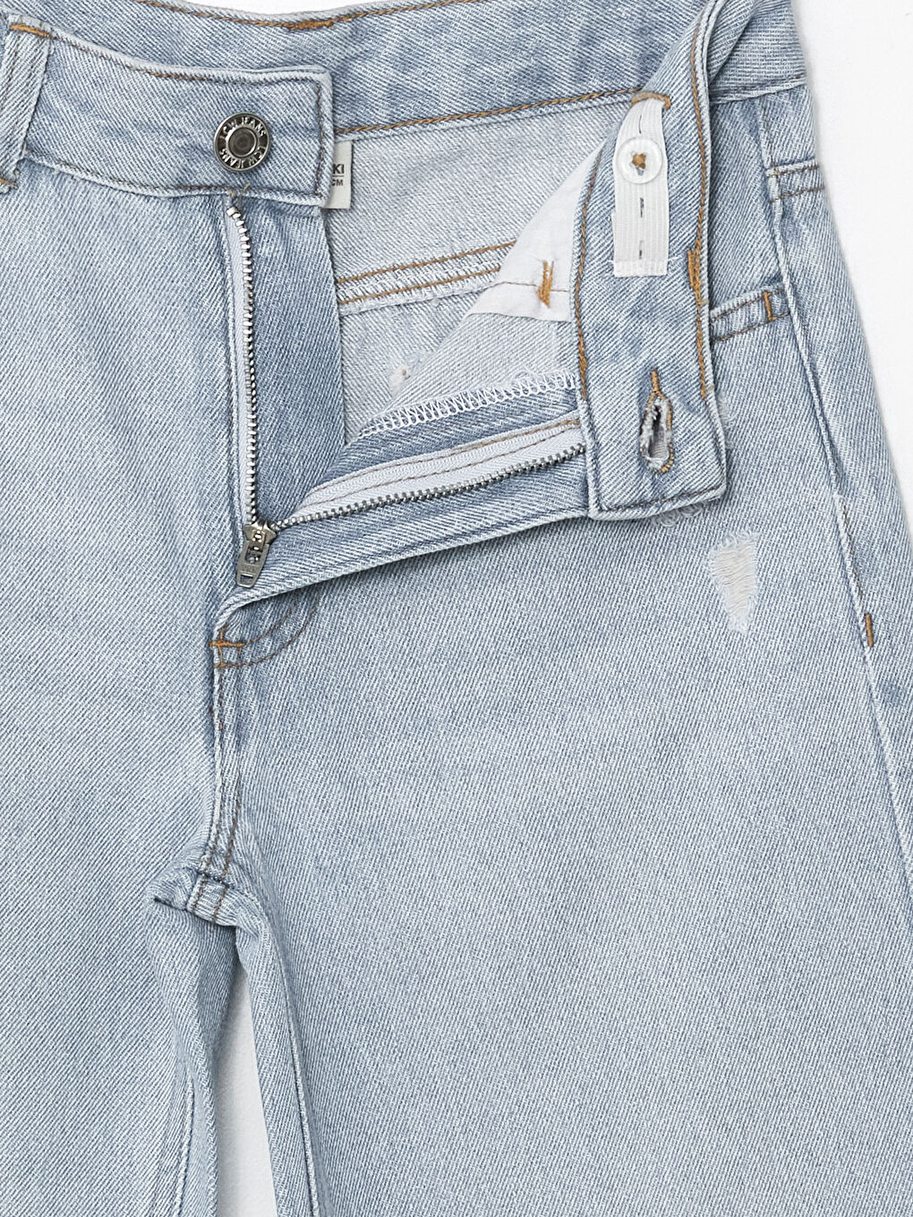 Girl's Jean Trousers with Adjustable Elastic Waist -S50466Z4-311