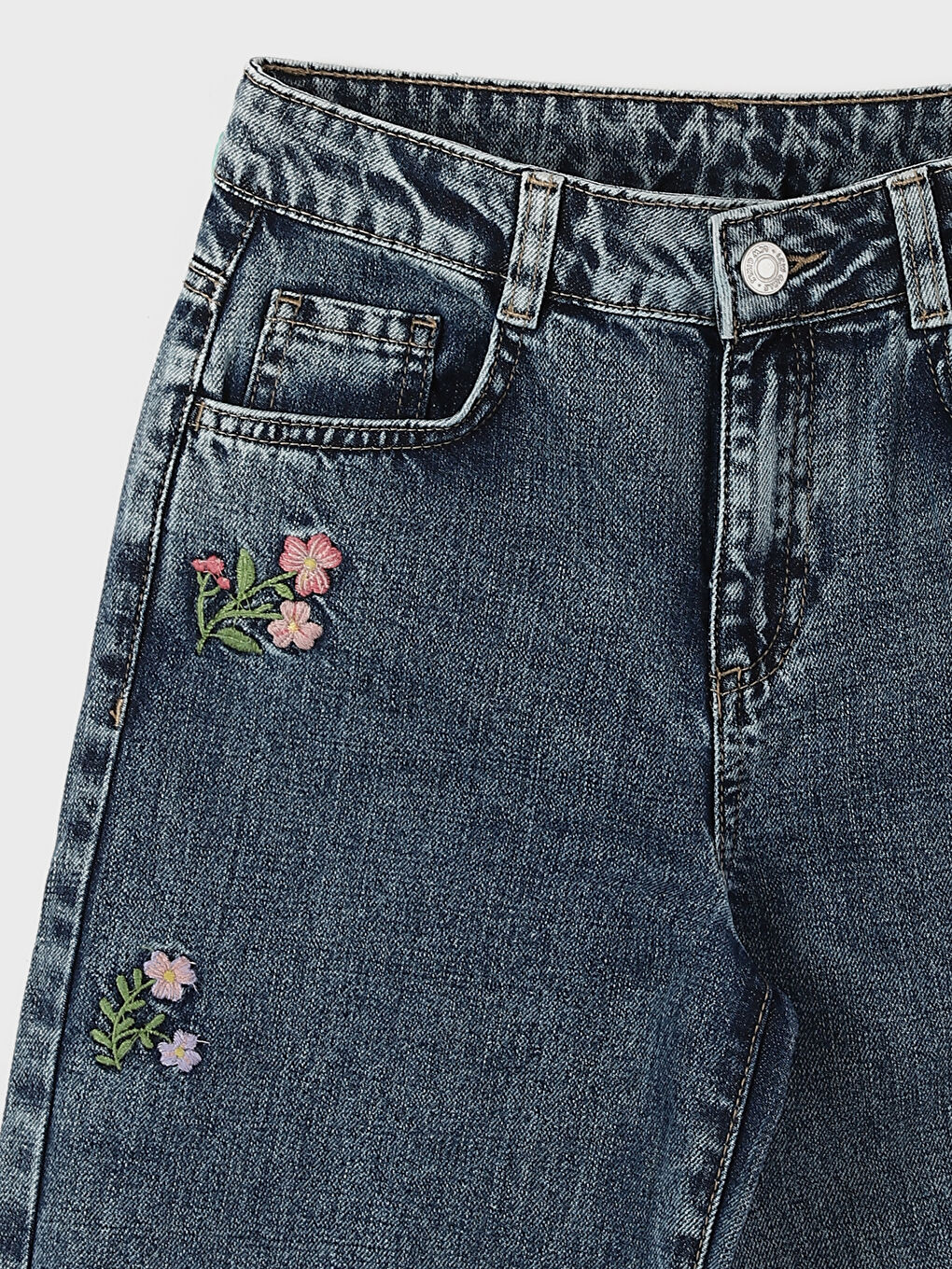 Wide Leg Girl Jean Trousers -S50471Z4-SHK
