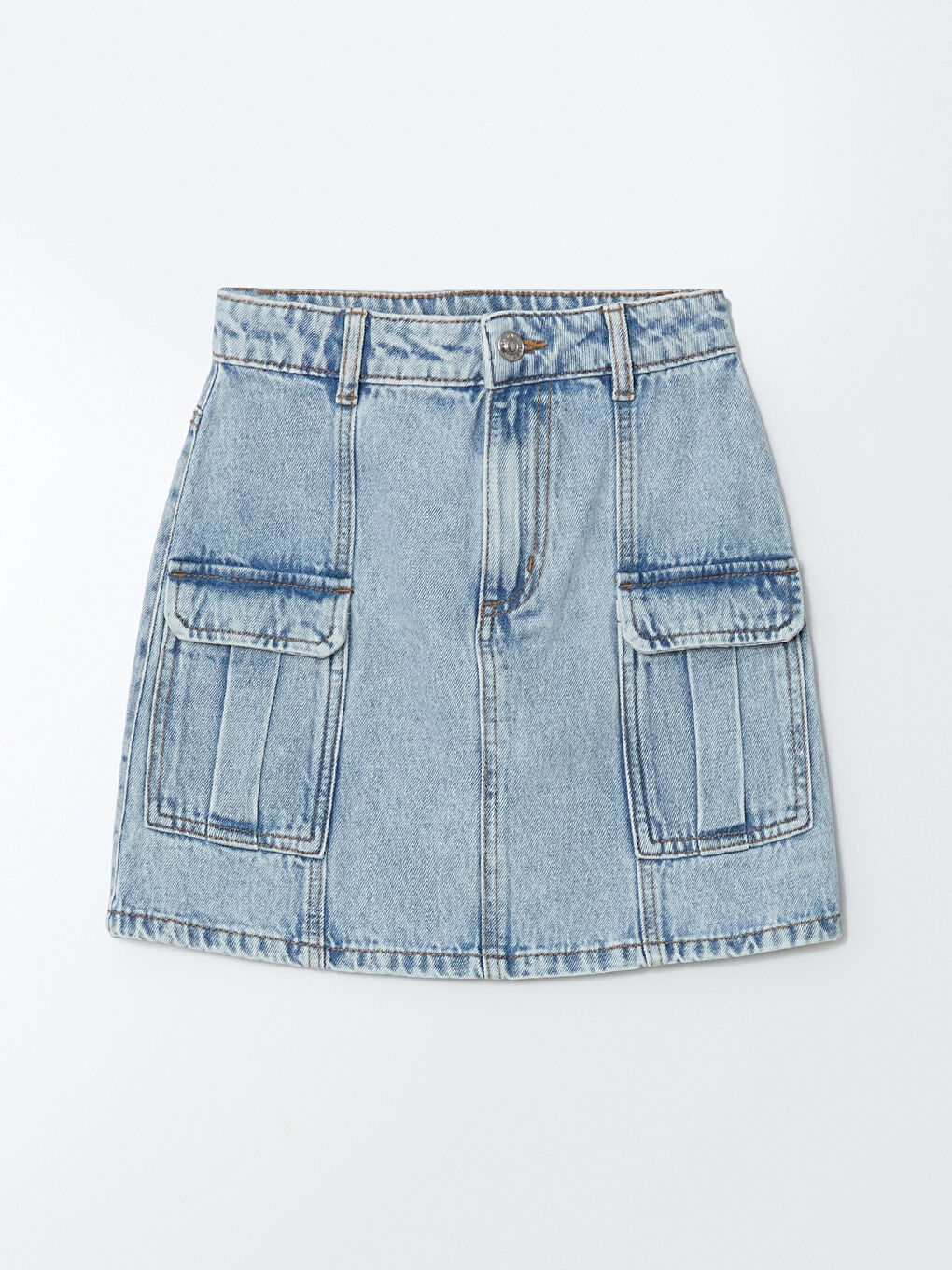 Girls Cargo Jean Skirt -S50481Z4-V2T