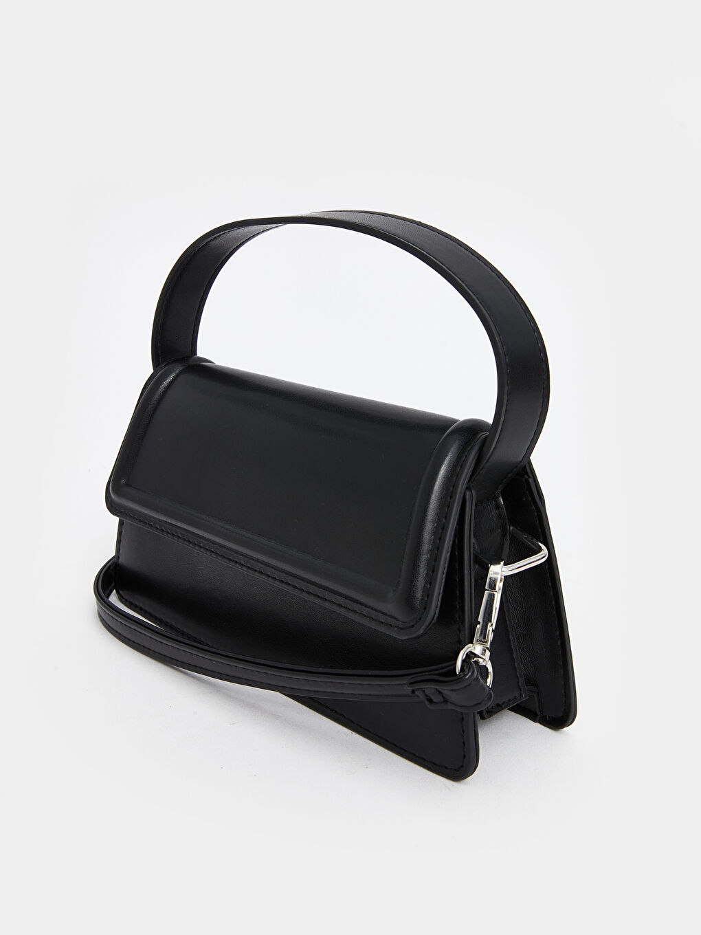 Siyah Ayarlanabilir Askılı Kadın Omuz Çantası-4