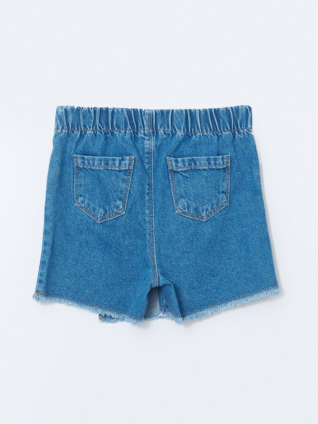 LCW Kids Karışık Beli Lastikli Kız Çocuk Jean Şort Etek - 2