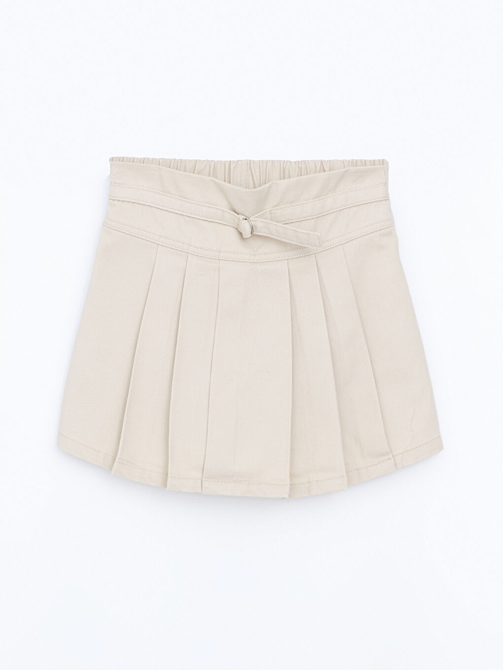 Elastic Waist Pleated Girl's Shorts Skirt -S50512Z4-RMT