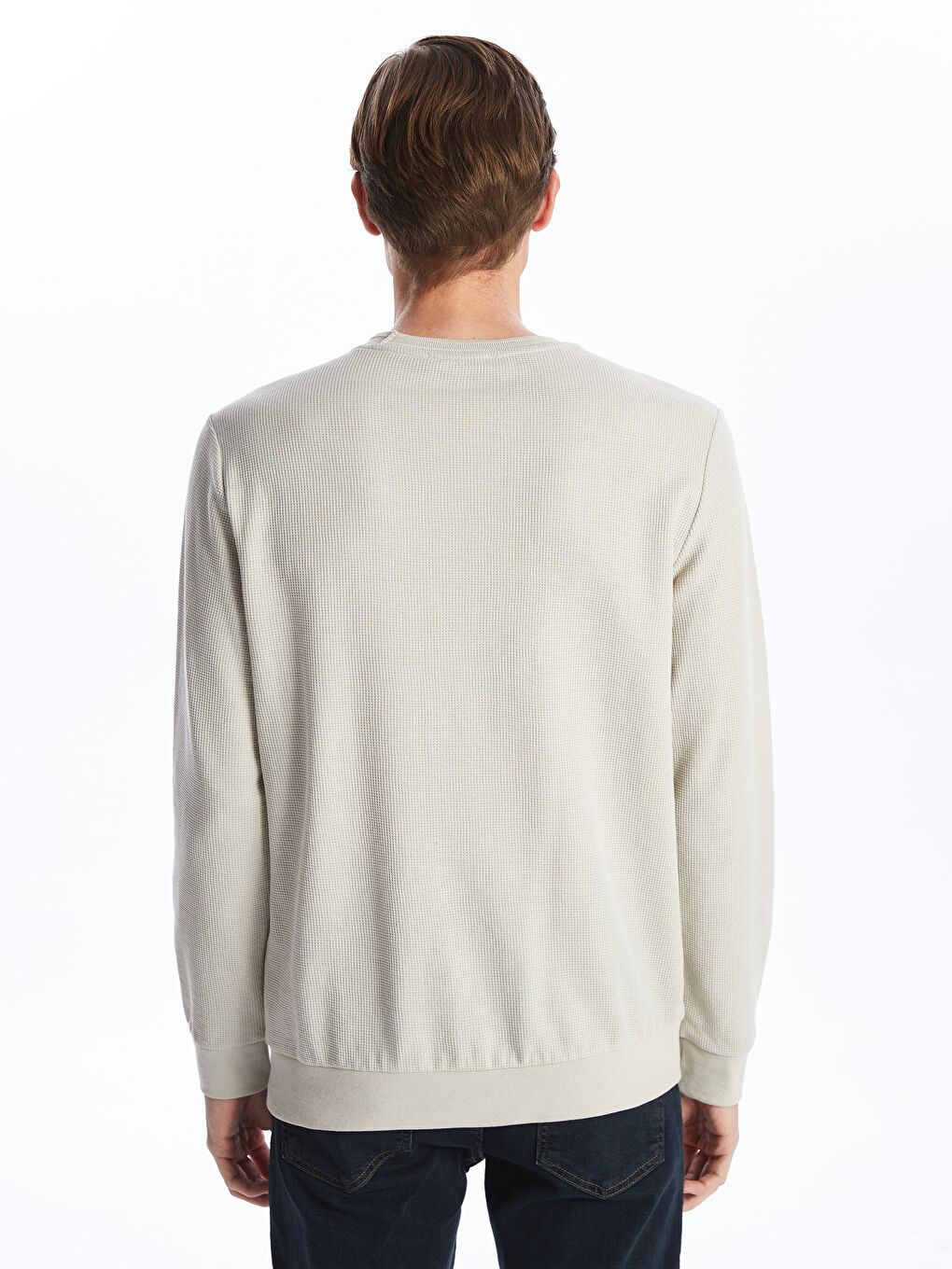 Crew Neck Long Sleeve Men's Sweatshirt -S50533Z8-YJ4