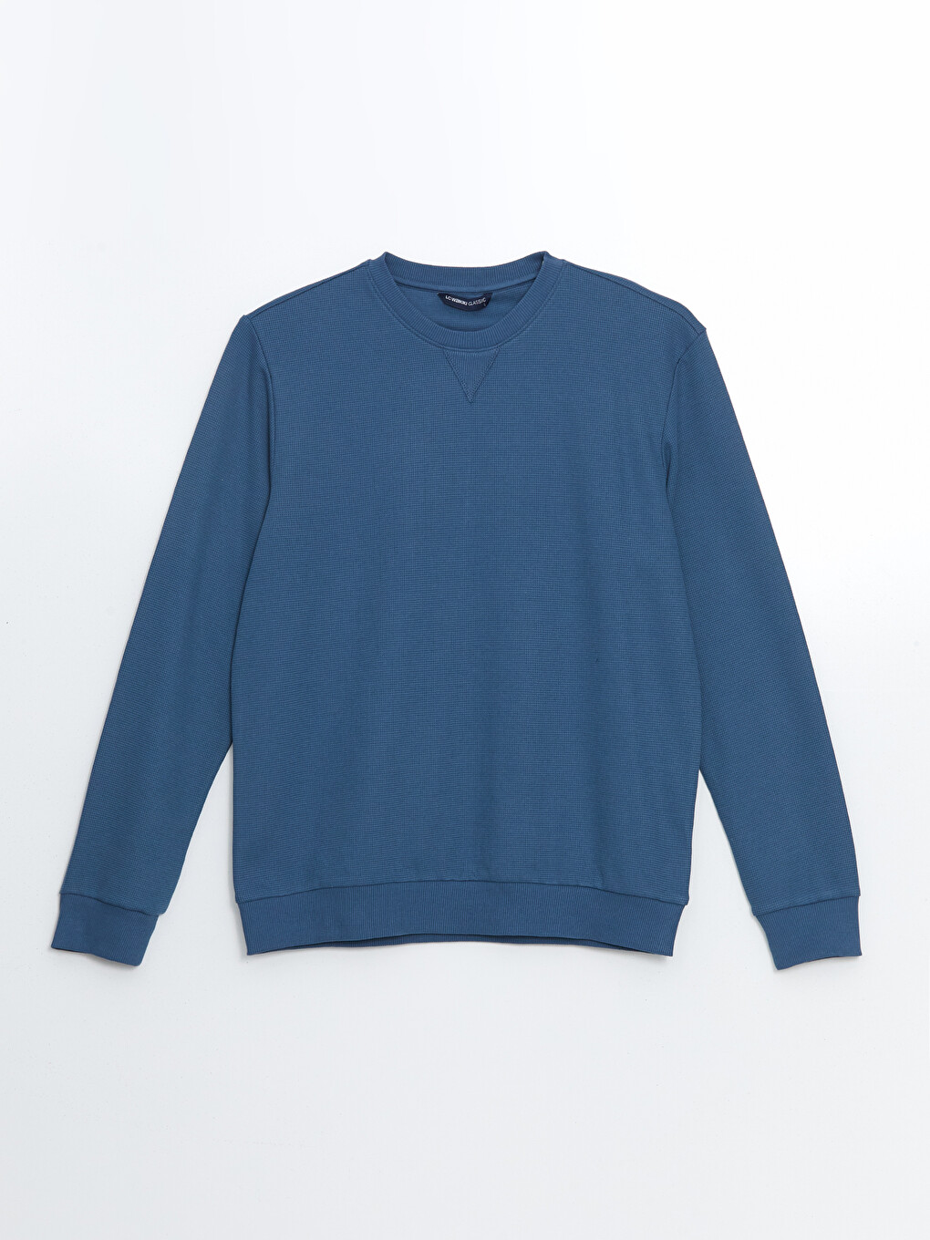 Bisiklet Yaka Uzun Kollu Erkek Sweatshirt-4
