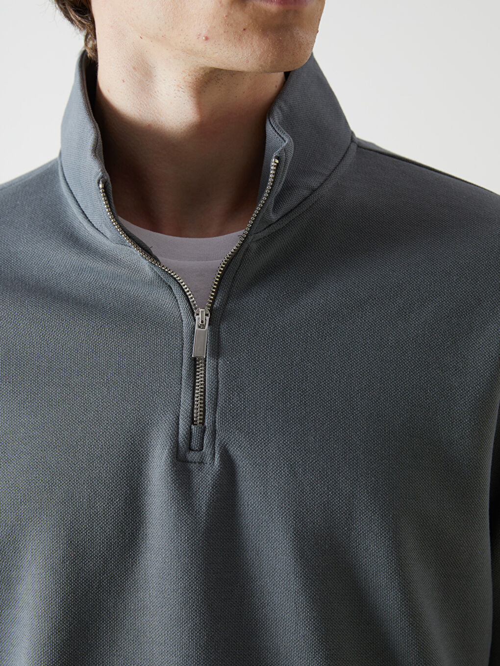 Funnel Neck Men's Sweatshirt -S50536Z8-YNT