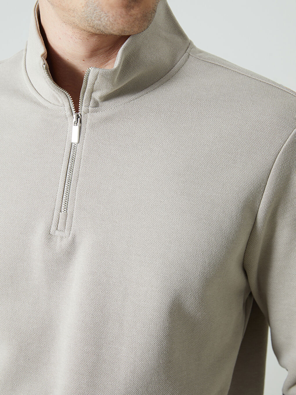 Turtle Neck Long Sleeve Men's Sweatshirt -S50536Z8-SJJ