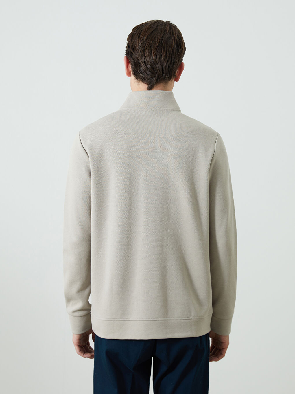 Turtle Neck Long Sleeve Men's Sweatshirt -S50536Z8-SJJ