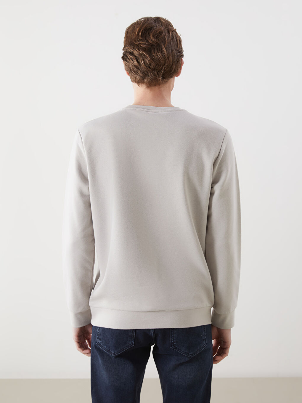 Crew Neck Long Sleeve Men's Sweatshirt -S50539Z8-FMC