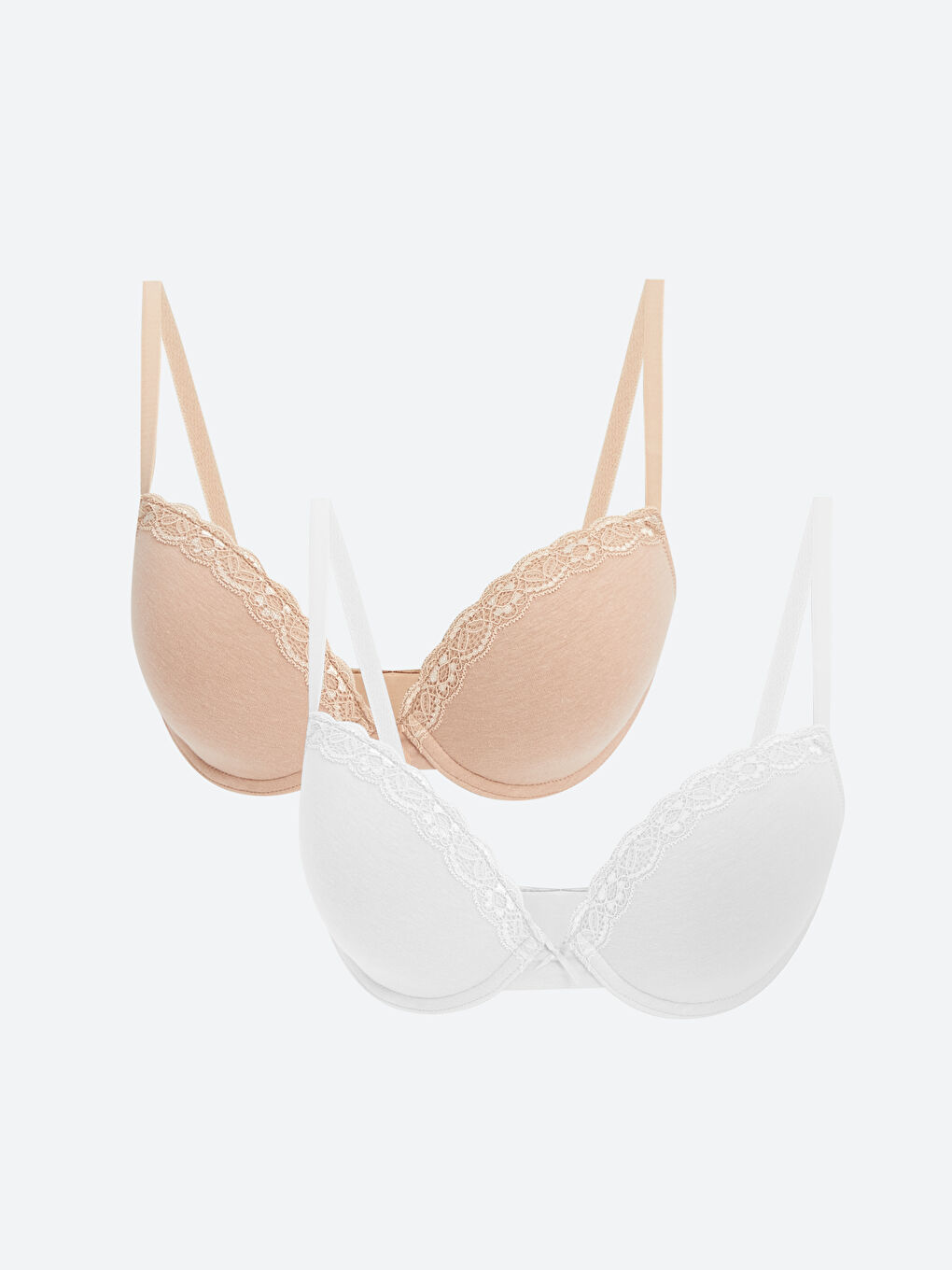 Underwire Unfilled Plain T-Shirt Bra 2-Pack -S50546Z8-FFB