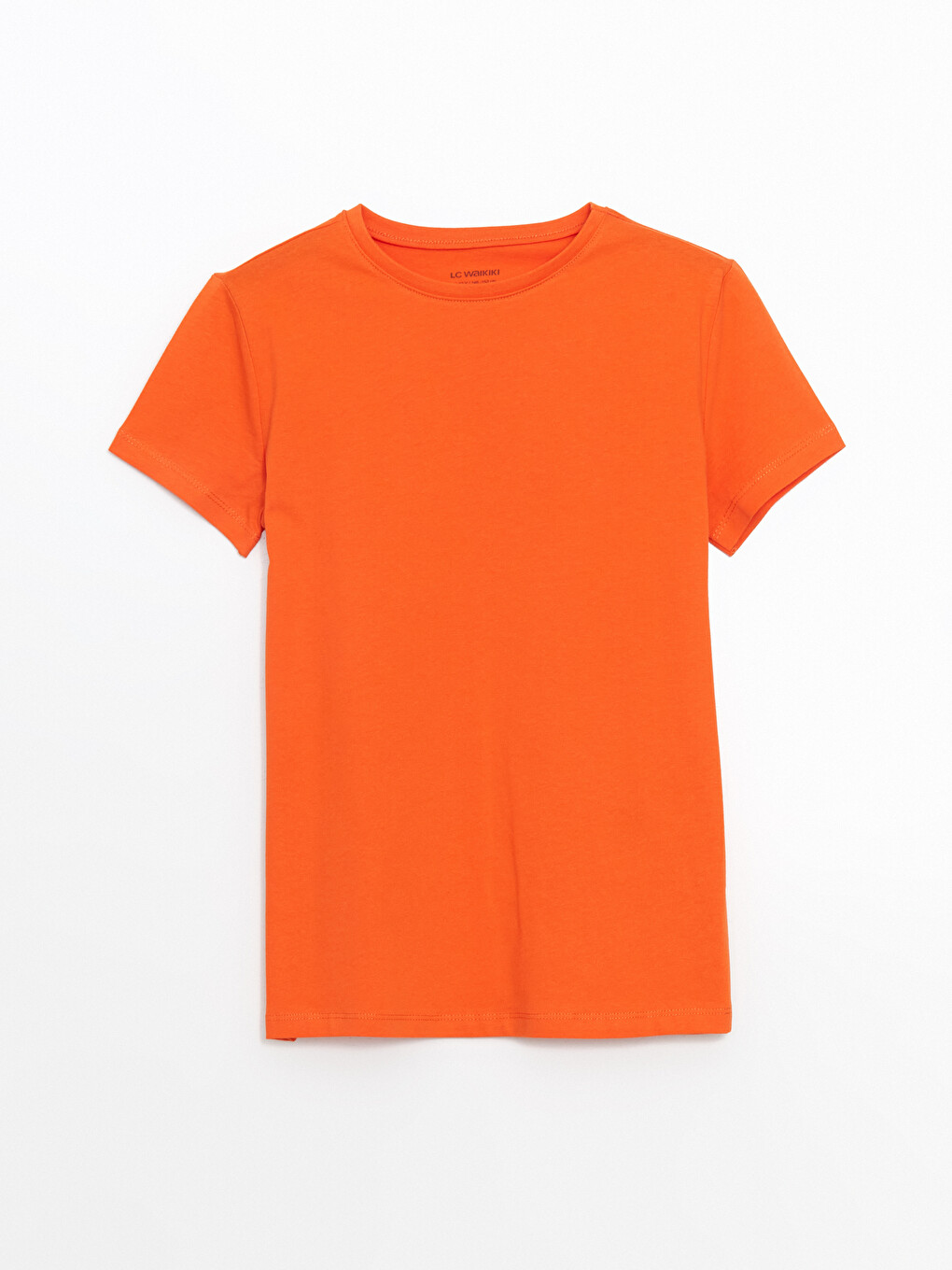 Crew Neck Plain Combed Cotton Girls T-shirt