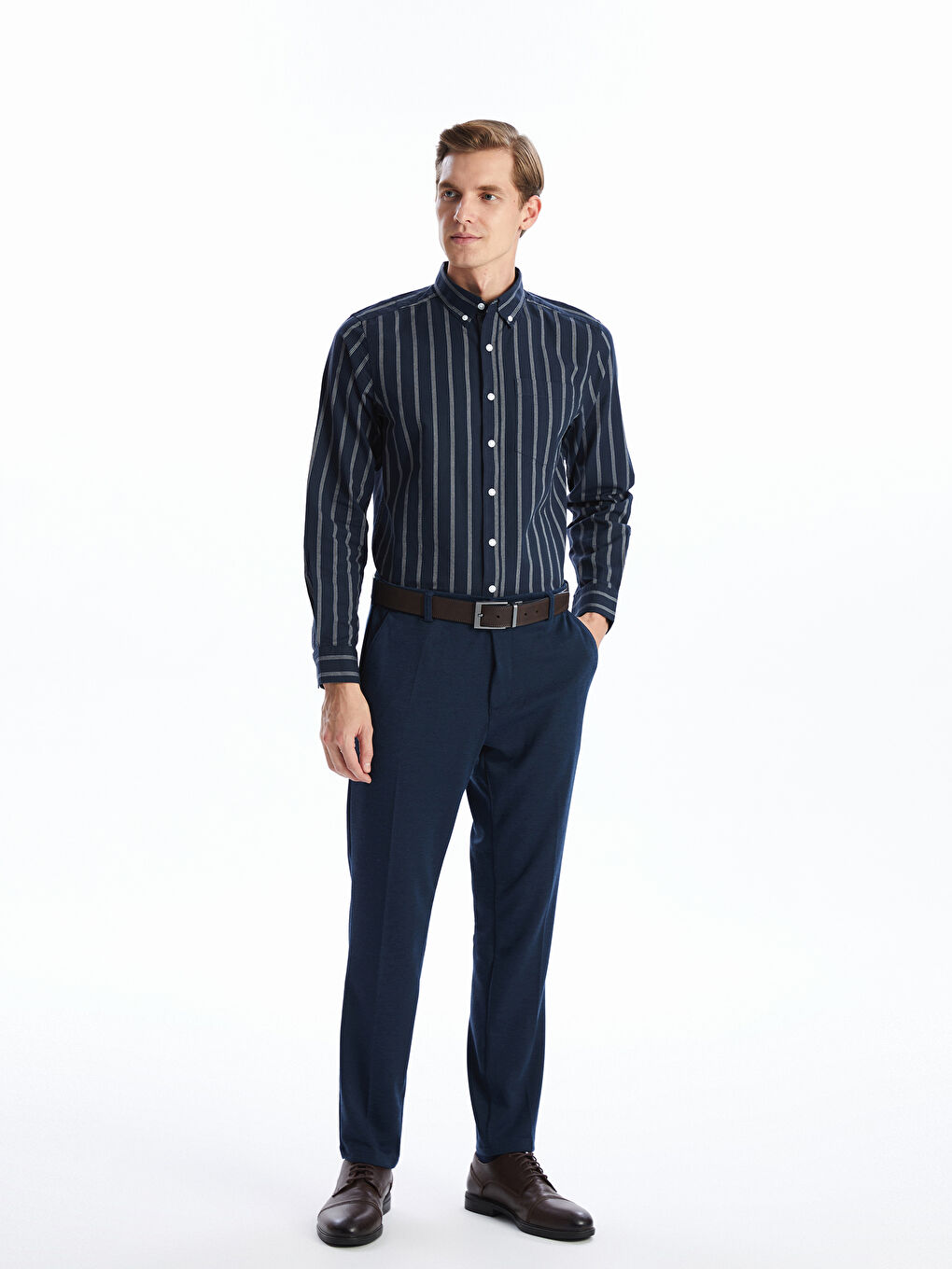 Slim fit muške pantalone  -S50560Z8-LAS