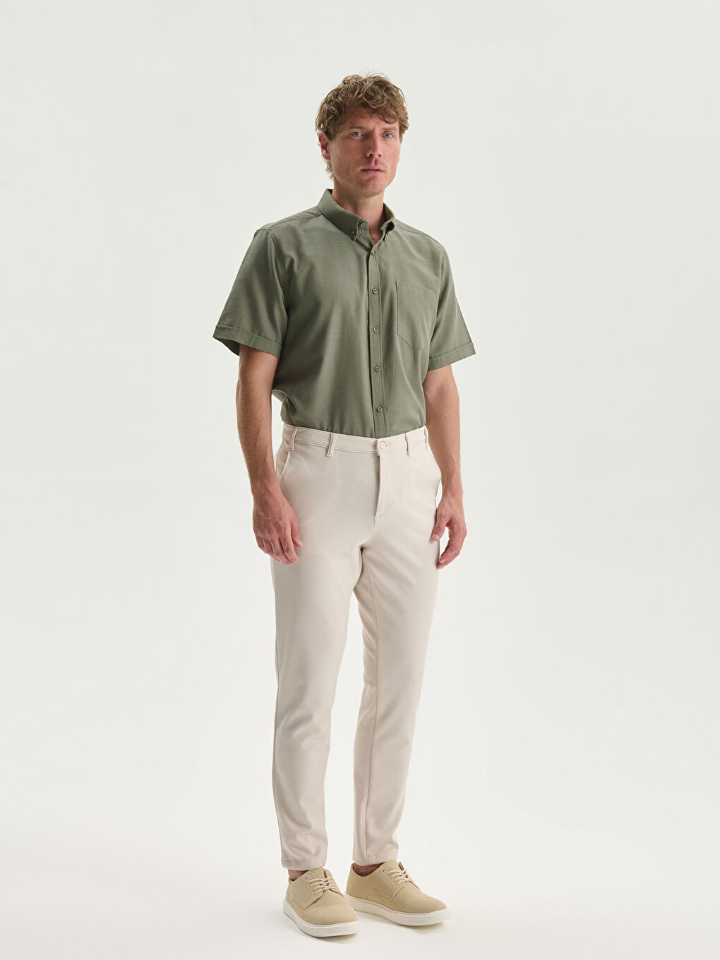 Slim Fit Men's Chino Trousers -S50560Z8-L8Q