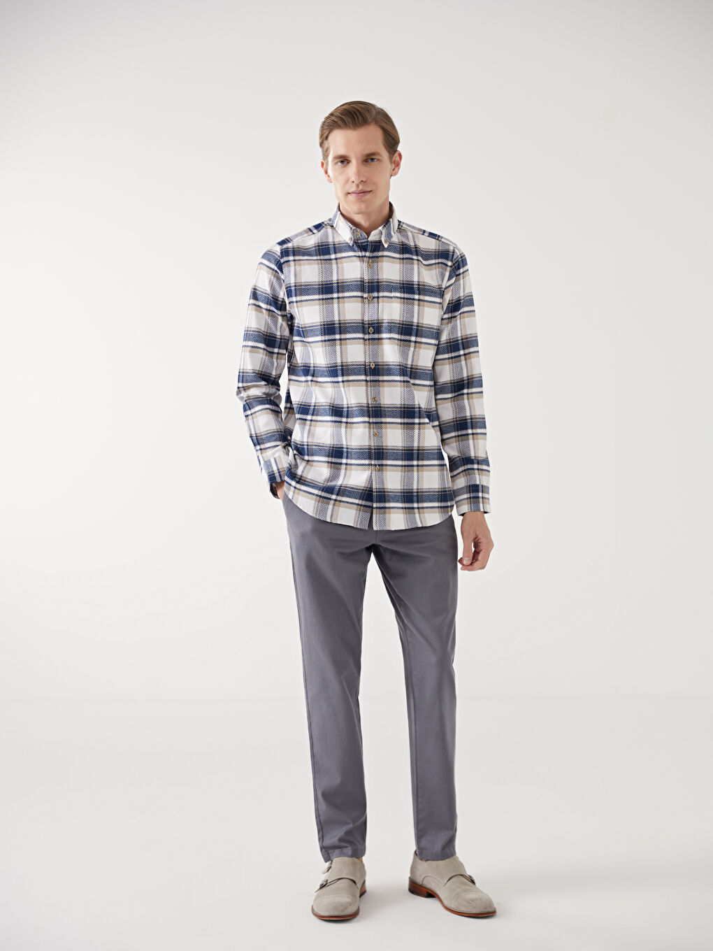 Slim fit muške pantalone  -S50561Z8-S2S