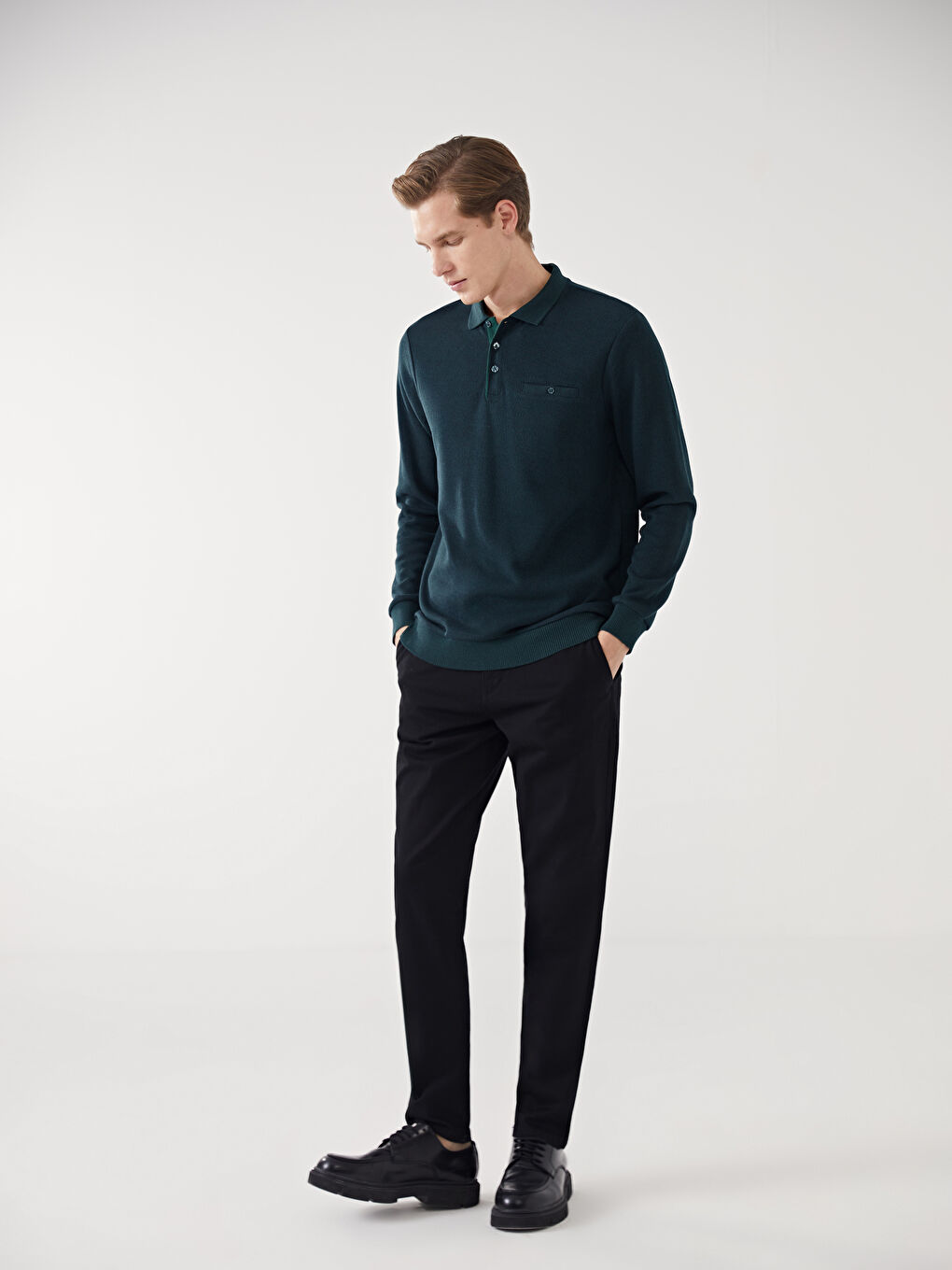 Slim Fit Men's Chino Trousers -S50561Z8-CVL