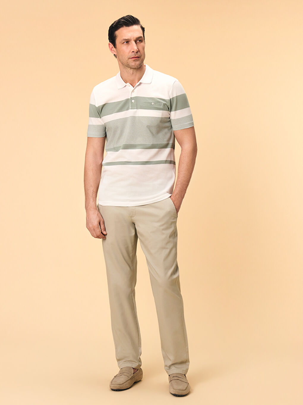 LCWAIKIKI Classic Bej Standart Kalıp Erkek Chino Pantolon