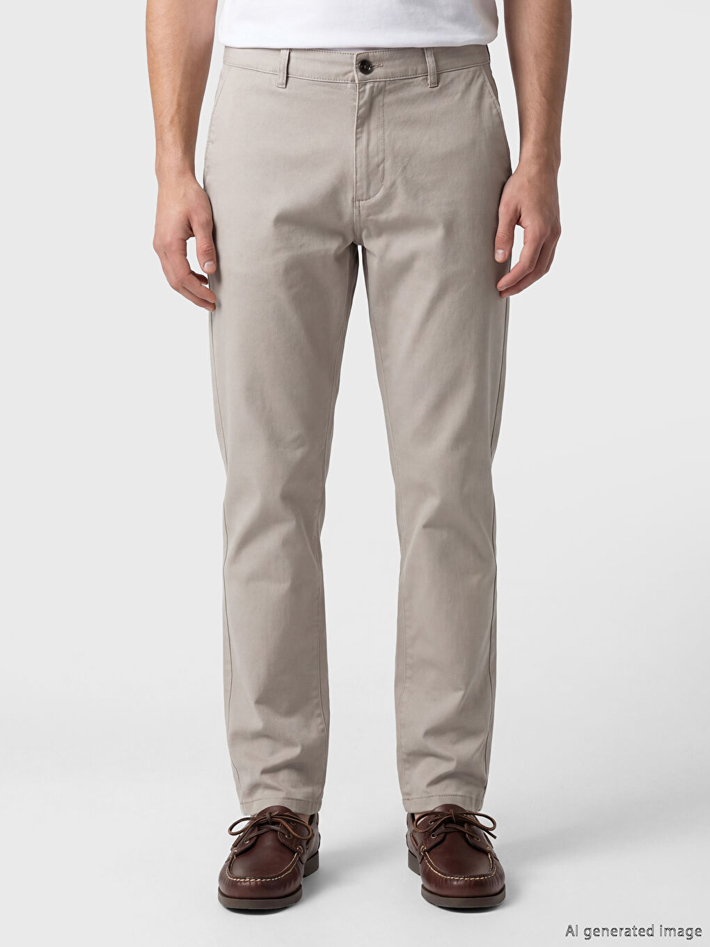 Standart Kalıp Erkek Chino Pantolon-1