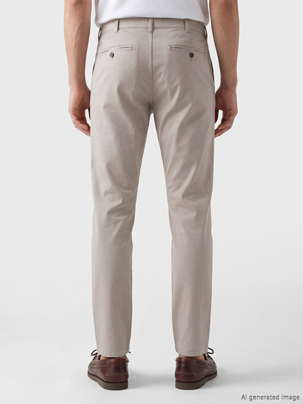 Standart Kalıp Erkek Chino Pantolon-3