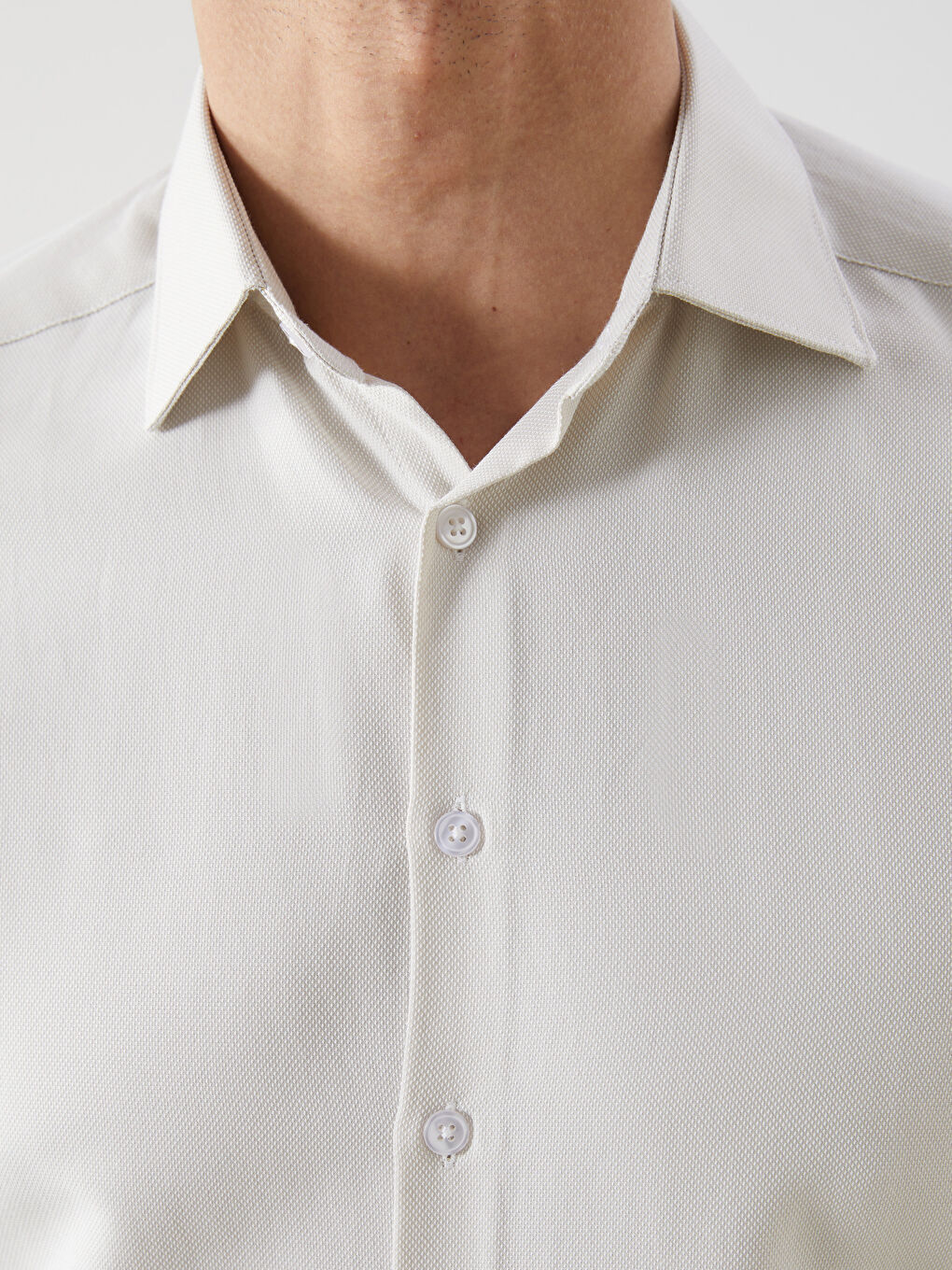 Slim Fit Long Sleeve Oxford Men's Shirt -S50570Z8-CV3