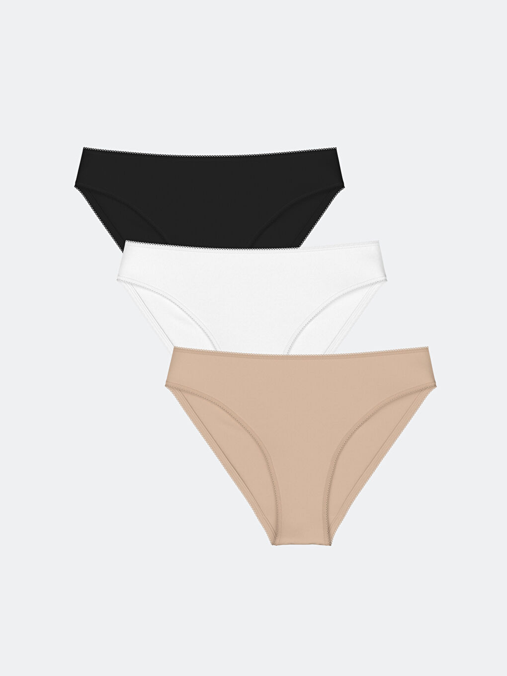LCW DREAM Pembe Düz Bikini Külot 3'lü Paket