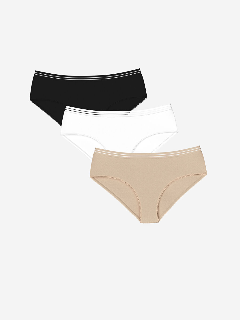 LCW DREAM Hipster-Slips mit Spitzendetails, 3er-Pack -S50606Z8-CVL