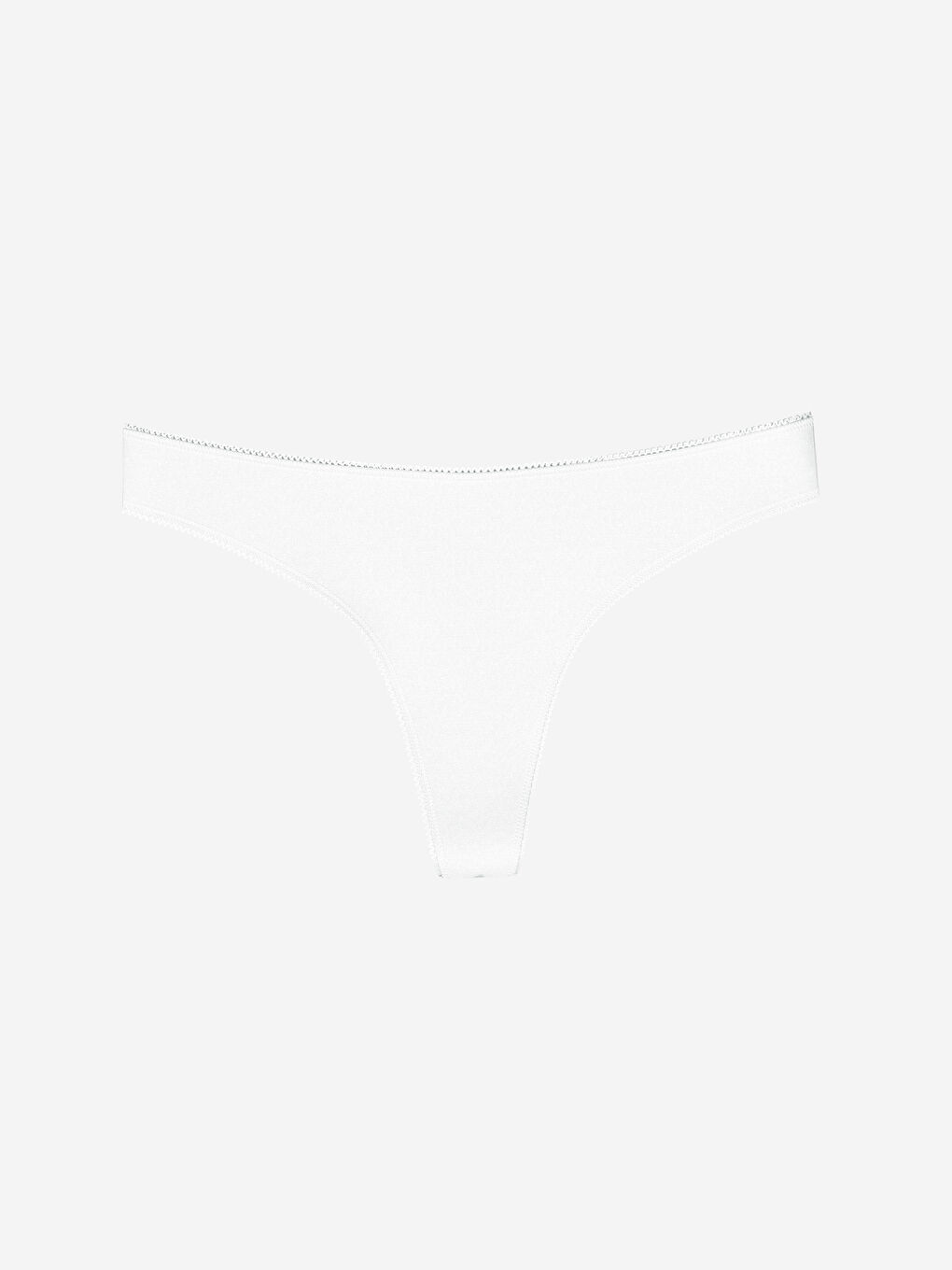 Beyaz Düz Tanga Külot