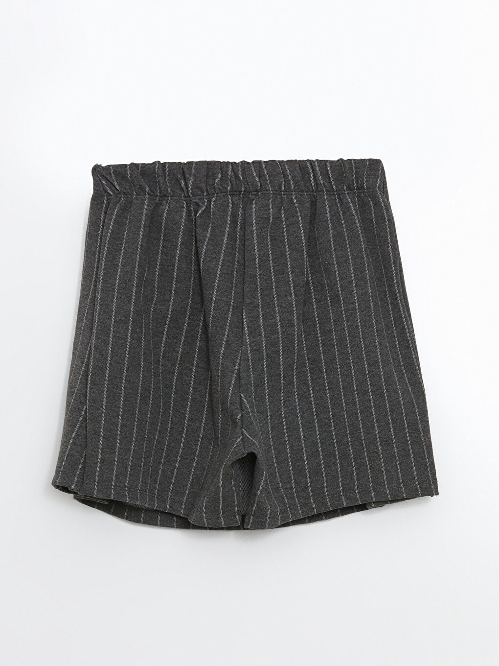 Antrasit Beli Lastikli Kız Çocuk Şort Etek-2