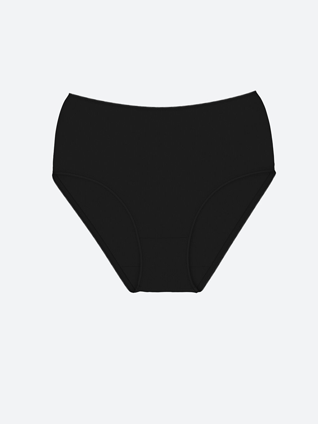 Siyah Yüksek Bel Düz Klasik Külot