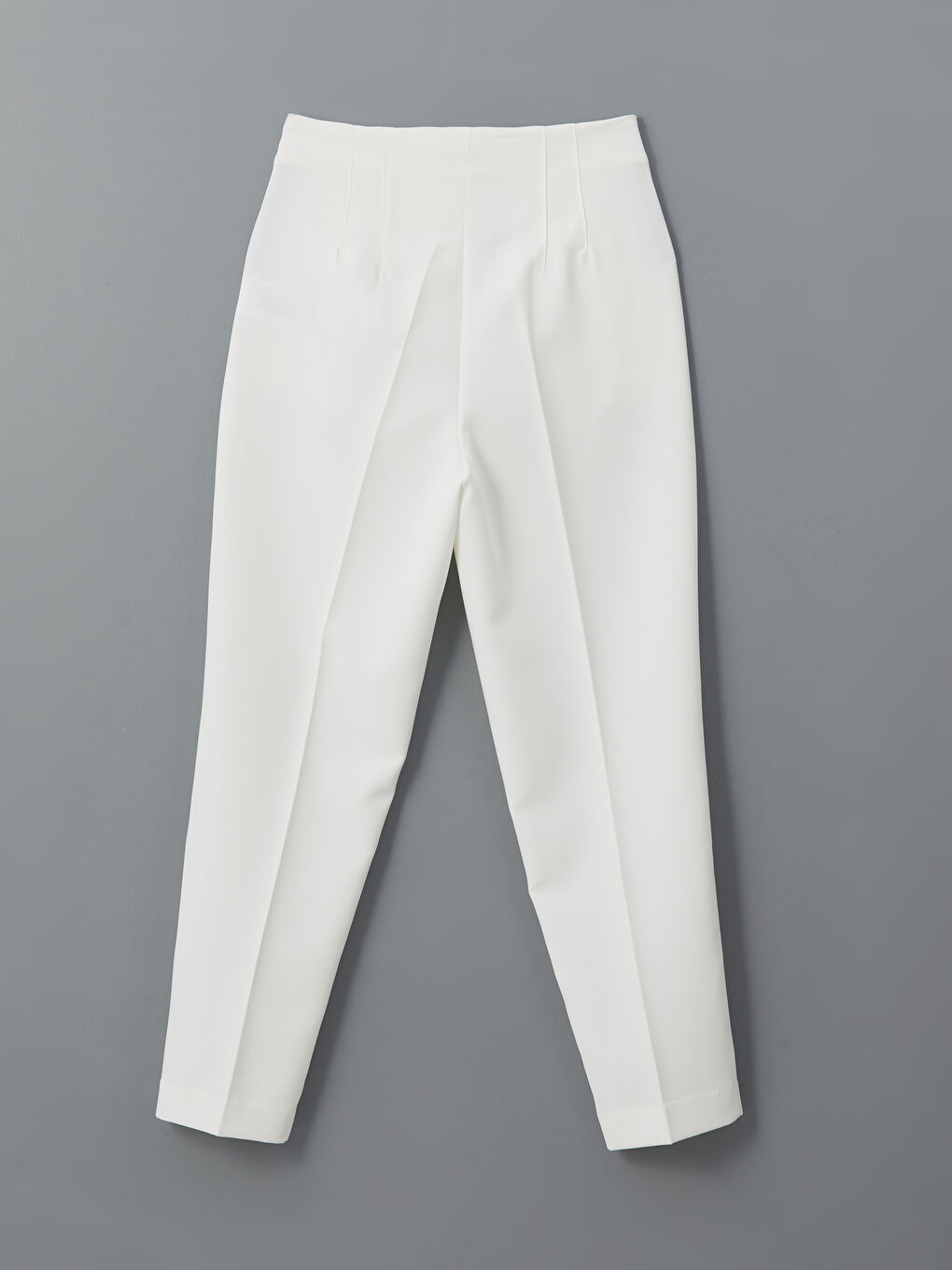 Ekru Havuç Kesim Kadın Pantolon-5