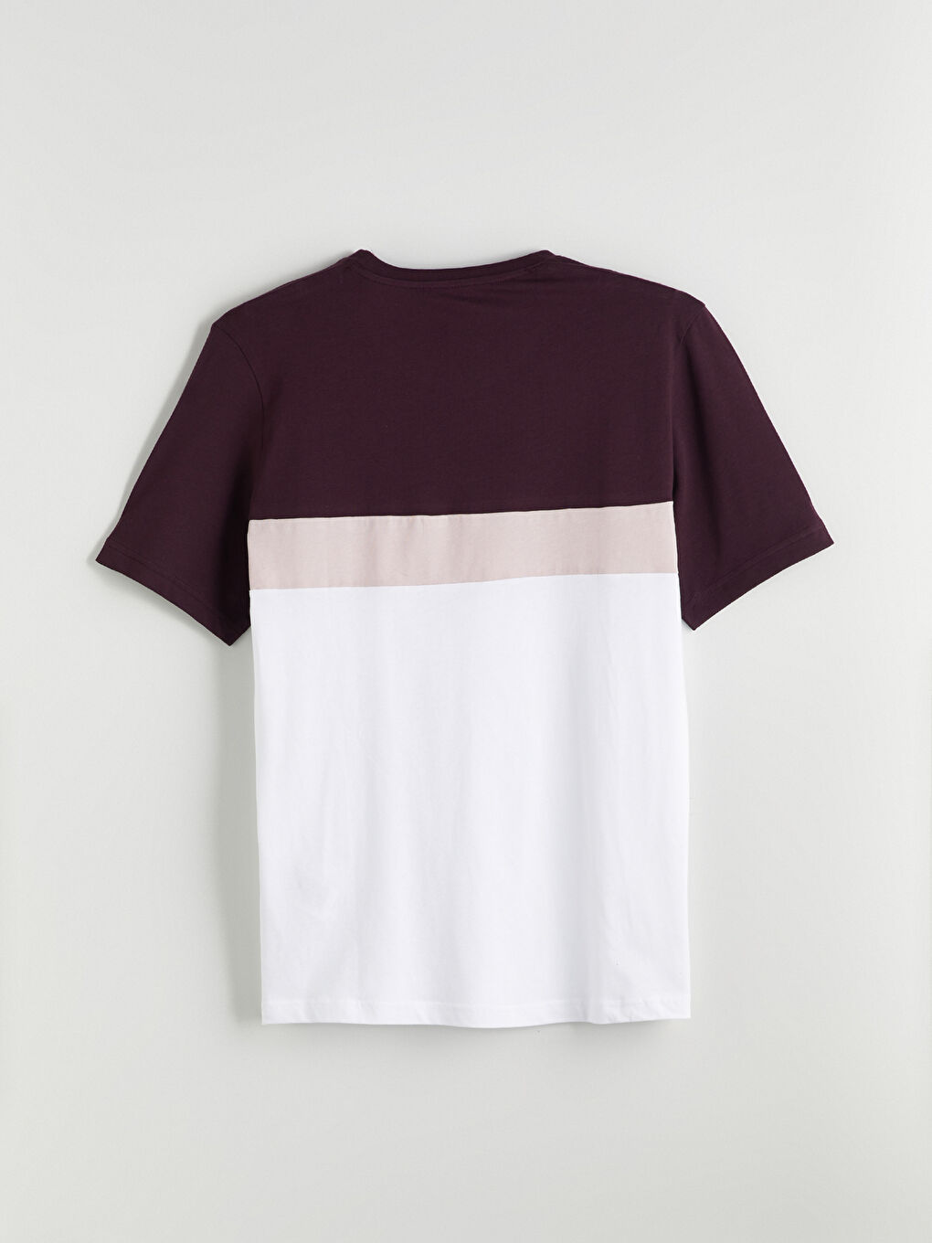Crew Neck Short Sleeve Color Block Men's T-Shirt -S50769Z8-YHP
