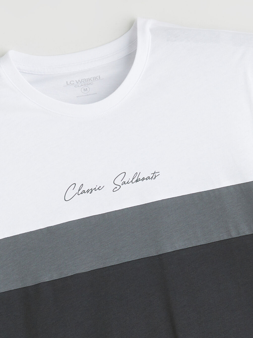 Crew Neck Short Sleeve Color Block Men's T-Shirt -S50769Z8-ZM7