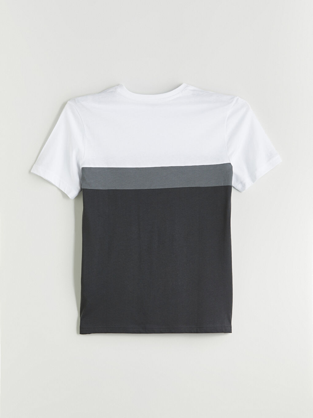 Crew Neck Short Sleeve Color Block Men's T-Shirt -S50769Z8-ZM7