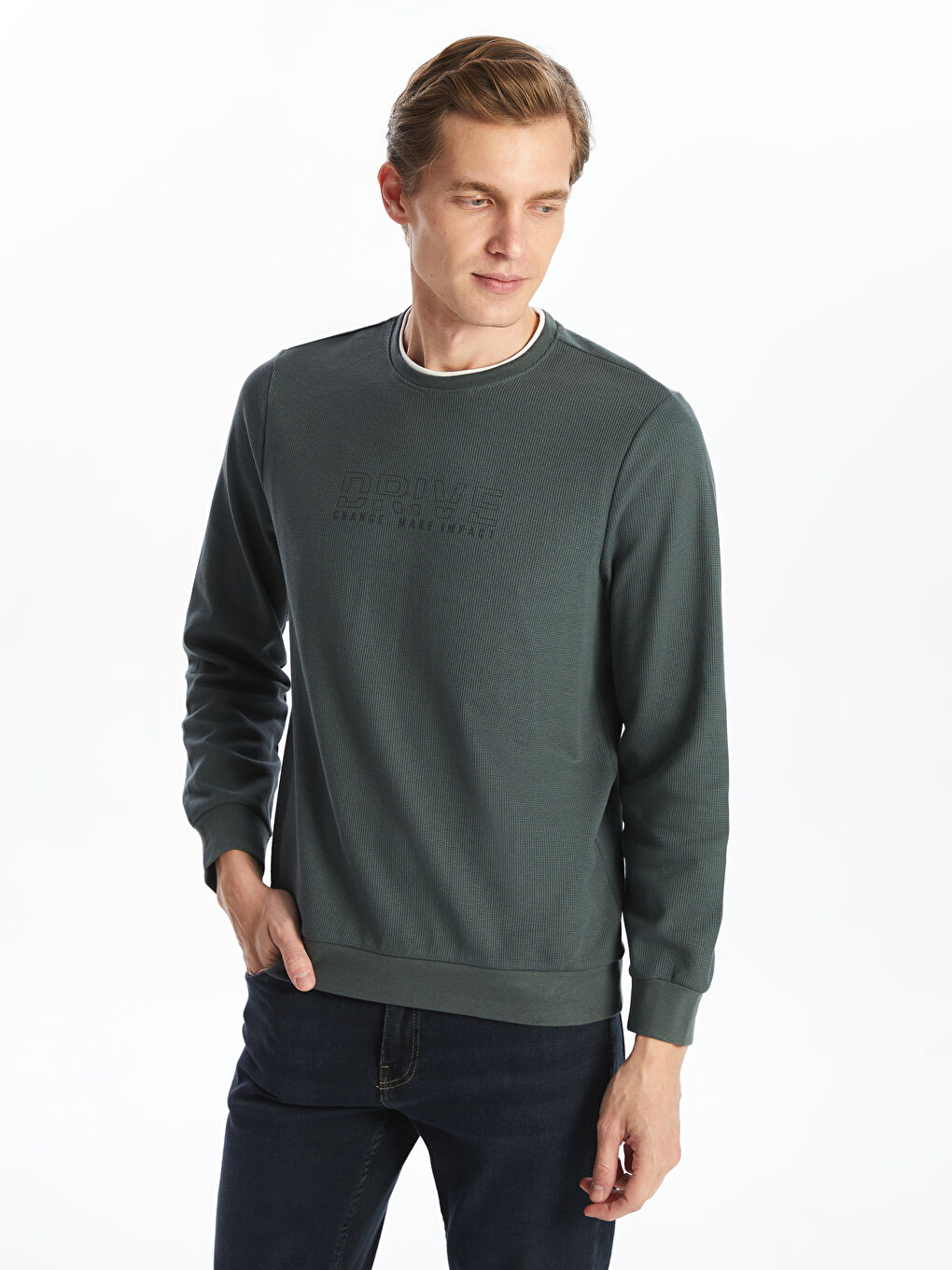 Crew Neck Men's Sweatshirt -S50775Z8-HMP