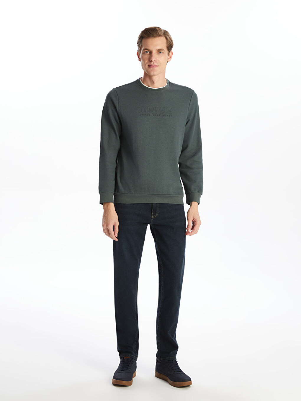 Crew Neck Men's Sweatshirt -S50775Z8-HMP