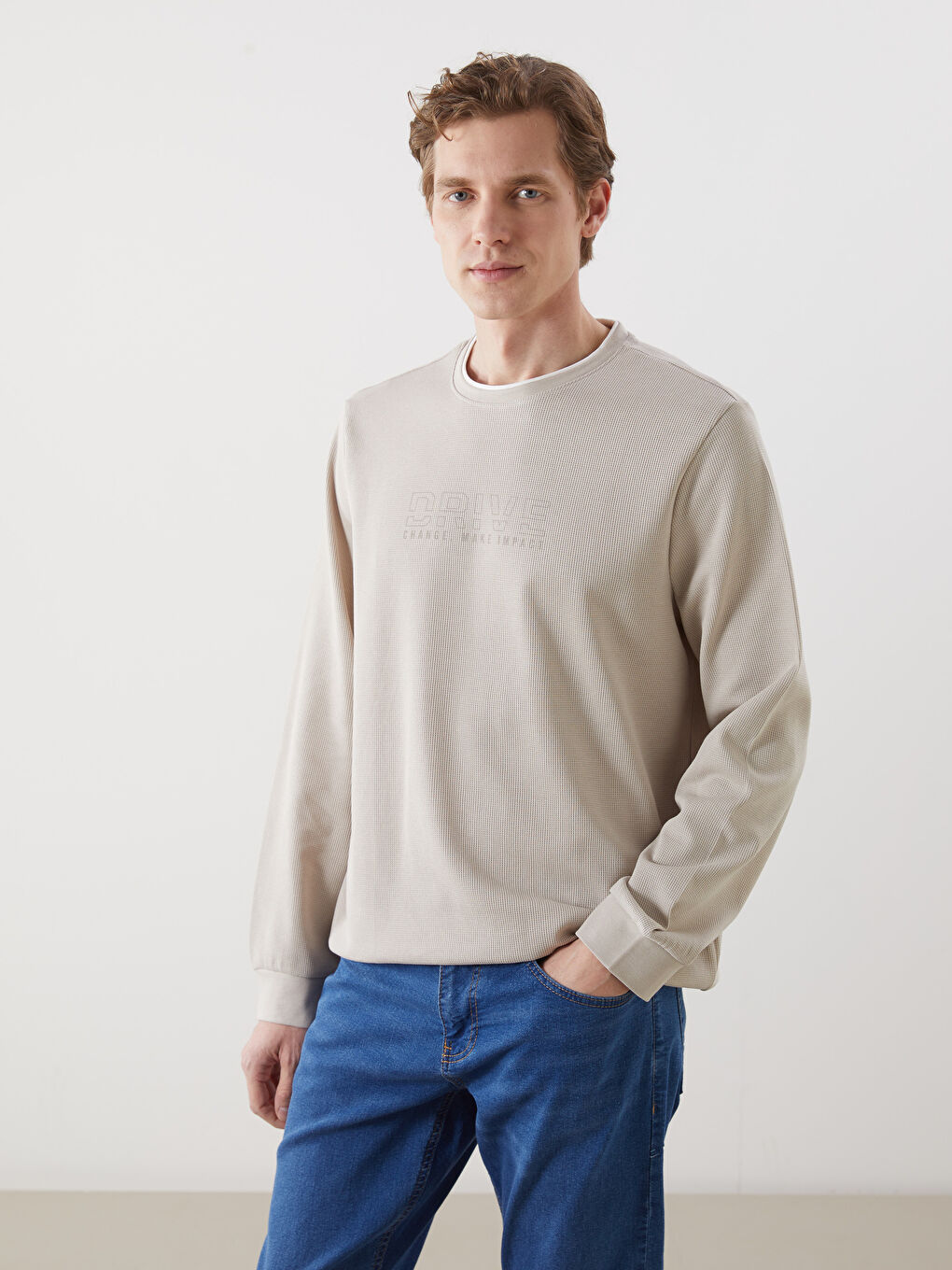 LCWAIKIKI Classic Rundhalsausschnitt Herren-Sweatshirt -S50775Z8-SZT