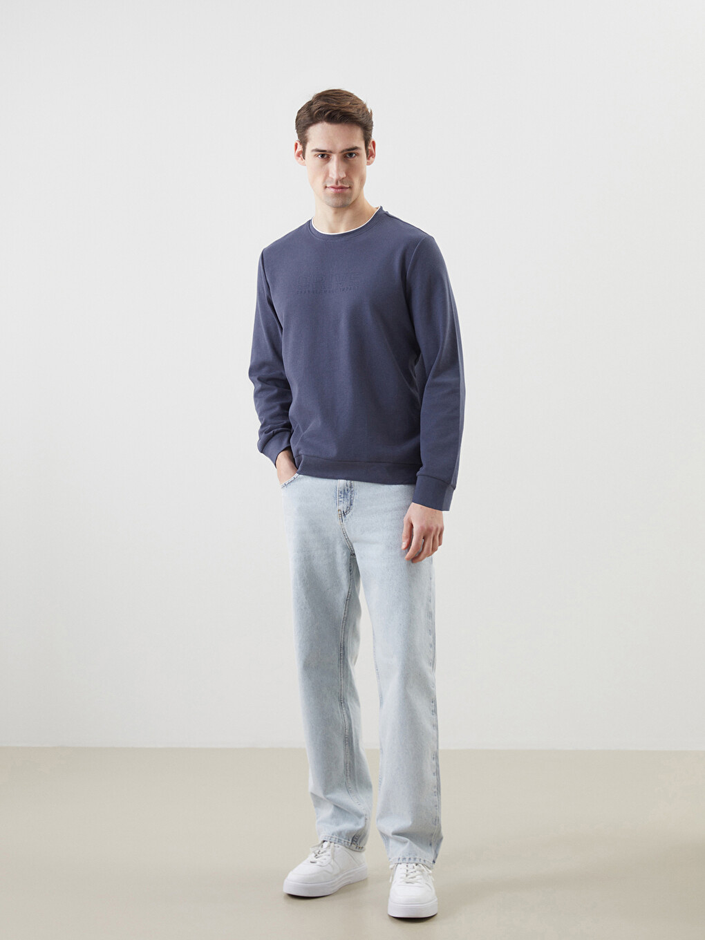 Crew Neck Men's Sweatshirt-3