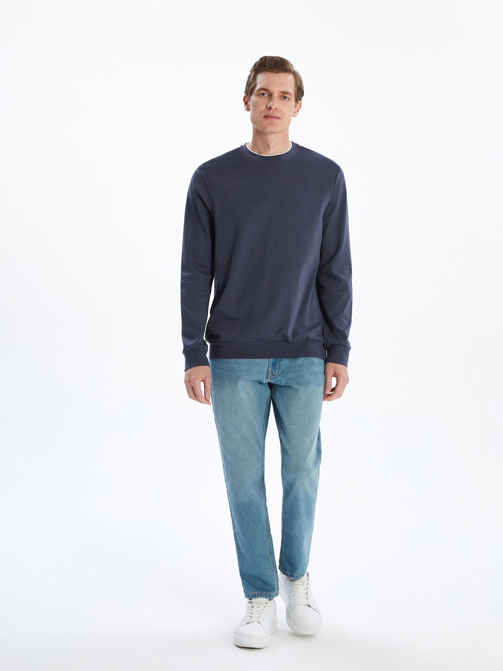 Crew Neck Men's Sweatshirt-2
