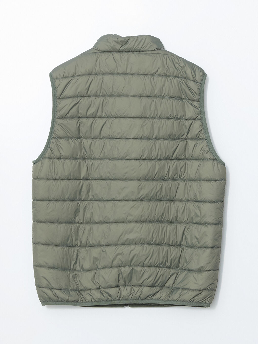 Yeşil Standart Kalıp Dik Yaka Erkek Şişme Yelek-7