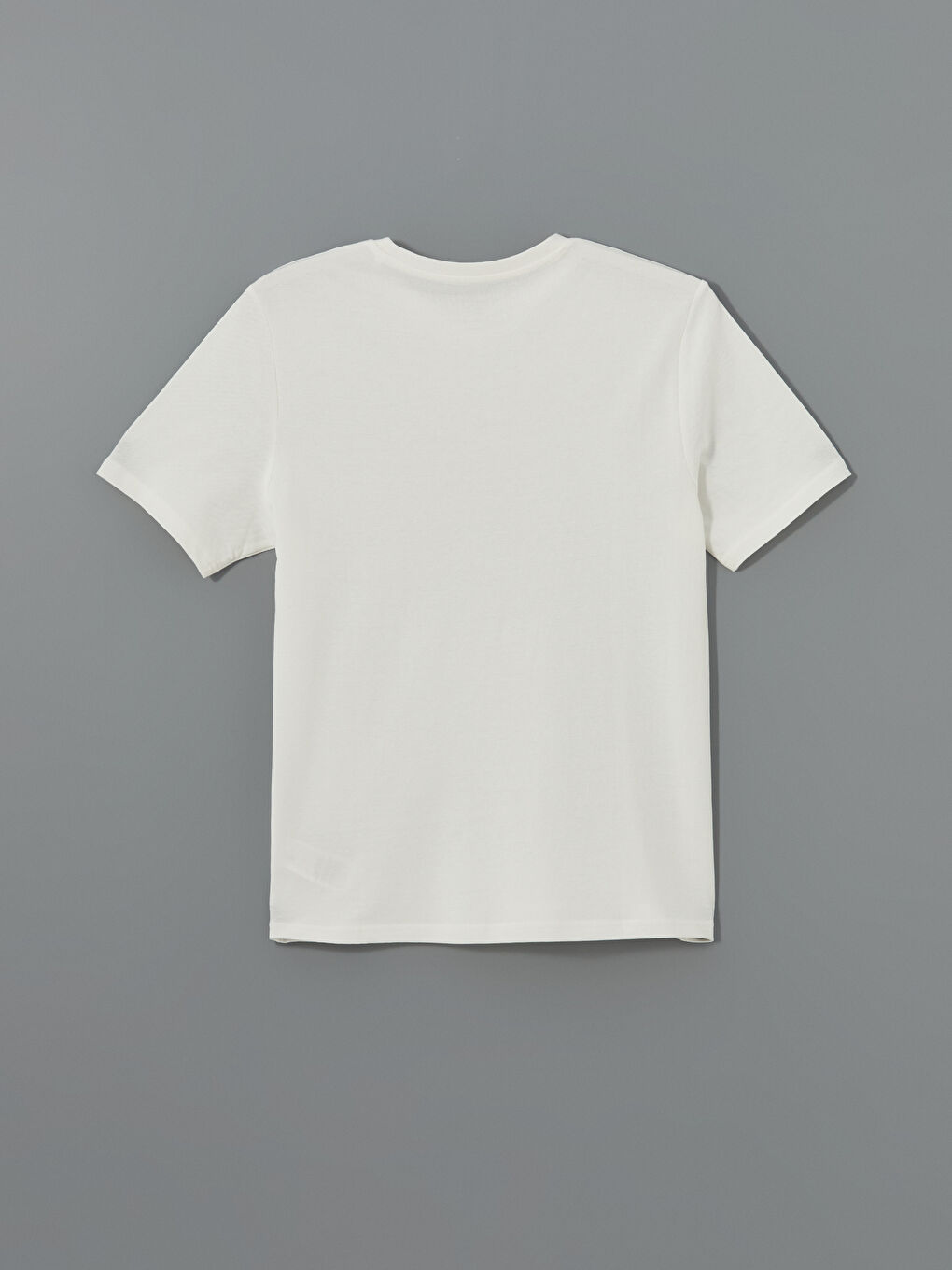 Crew Neck Short Sleeve Printed Pique Men's T-Shirt -S50794Z8-R9J