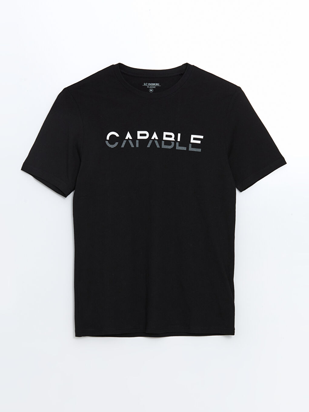 Crew Neck Short Sleeve Printed Combed Cotton Men's T-shirt -S50797Z8-CVL