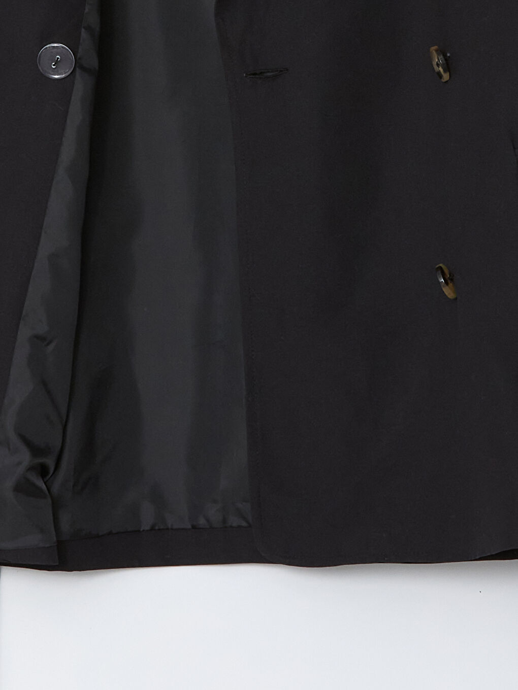 Women's Jacket Collar Plain Trench Coat -S50816Z8-CVL
