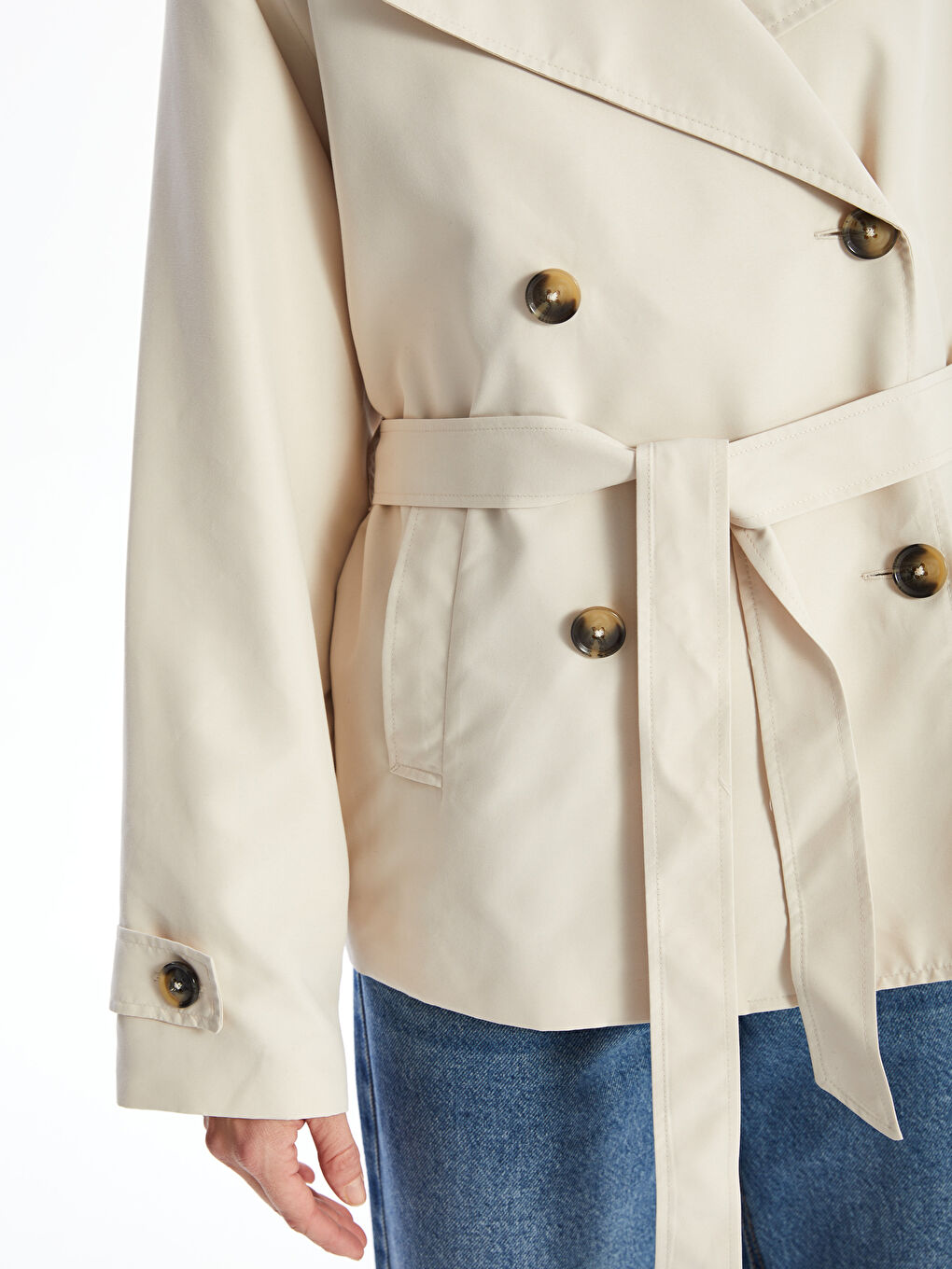 Jacket Neck Women's Trenchcoat -S50817Z8-R7Z
