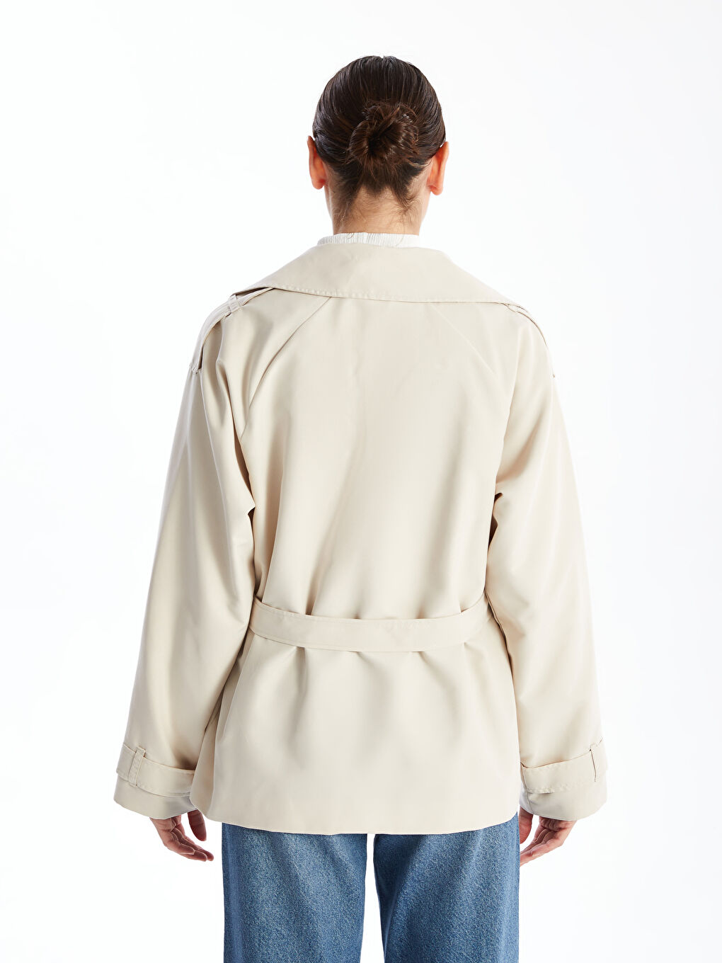 Jacket Neck Women's Trenchcoat -S50817Z8-R7Z