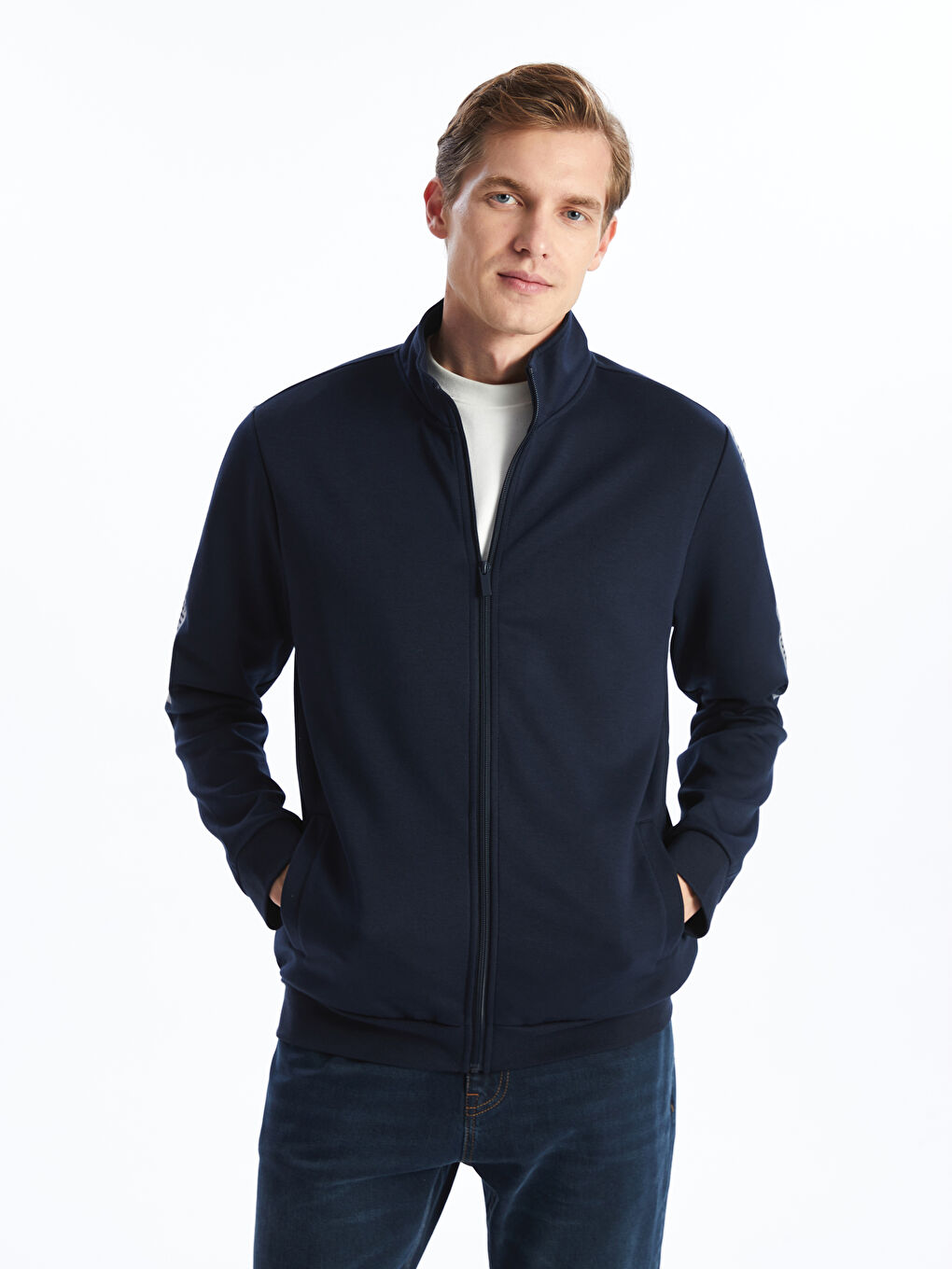 Funnel Neck Men's Sweatshirt -S50818Z8-RFH