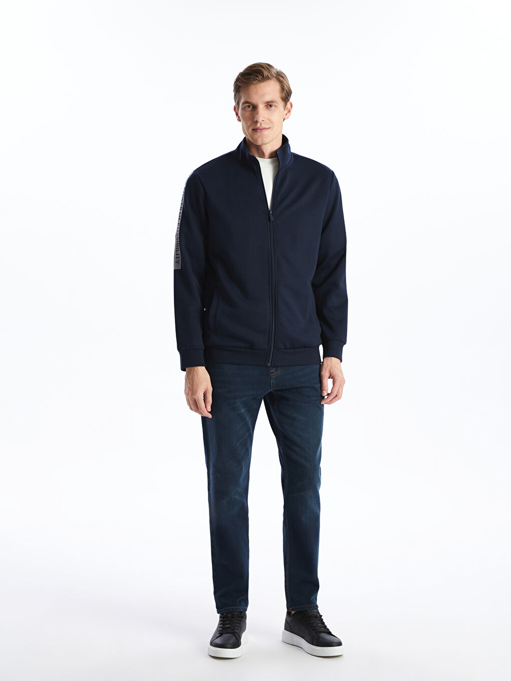 Funnel Neck Men's Sweatshirt -S50818Z8-RFH